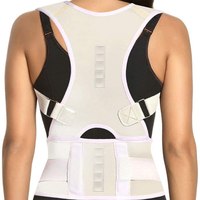 Vente flash Correcteur de posture dorsal en néoprène réglable avec thérapie magnétique pour soulager les douleurs du haut du dos