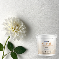 Émulsion liquide de luxe pour peinture artistique sur peau d'agneau, finition mate douce, suède délicat, résistant aux taches, pour surfaces murales intérieures