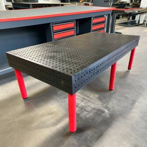 Table de soudage à charge lourde Série D28-Fonte nitrurée, <span class=keywords><strong>grille</strong></span> anti-usure et verrouillage de montage sans soudure - Product Image 4