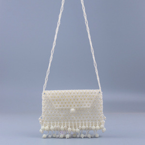 Nuova Borsa a Tracolla con Perle Traforate e Nappine, Borsa da Sera Fai-da-Te con Perline per Donne, Abito da Ballo, Copri-Sposa - Product Image 1