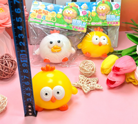 Nouveauté : Jouet Squishy Guji Ranch, Poussin de Simulation à Remontée Lente, Jouet Anti-Stress à Presser