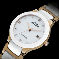 Montre quartz céramique à cadran personnalisé pour femme