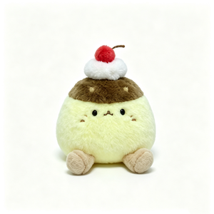 Peluche personnalisée en forme de pudding aux cerises, adorable peluche dessert aux cerises, peluche pudding, peluche dessert, adorable animal en peluche en forme de nourriture - Product Image 4