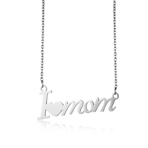 Collar <span class=keywords><strong>de</strong></span> Acero Inoxidable con Colgante <span class=keywords><strong>de</strong></span> Letra Simple, Regalo Elegante <span class=keywords><strong>para</strong></span> el Día <span class=keywords><strong>de</strong></span> la Madre, Collar 'Te Amo Mamá' <span class=keywords><strong>para</strong></span> <span class=keywords><strong>Mi</strong></span> Mamá - Product Image 3