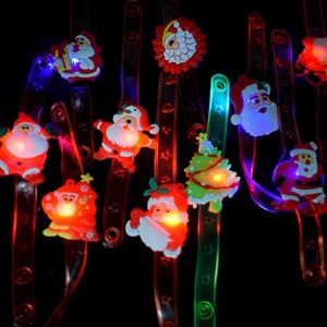Pulsera Luminosa Navideña de Dibujos Animados, Juguete Infantil Unisex de Plástico, Regalo Festivo para Niños de 5 a 7 Años - Product Image 2