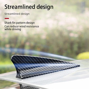 Antenne de <span class=keywords><strong>voiture</strong></span> universelle miniature en fibre de carbone, antenne décorative sans fil en forme d'<span class=keywords><strong>aileron</strong></span> de requin pour le toit de la <span class=keywords><strong>voiture</strong></span> - Product Image 1