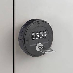 黒リセット可能メカニカルコンビネーションロック高セキュリティキャビネット引き出しヘビーデューティキーレスロック - Product Image 4