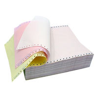 Papier continu autocopiant multi-parties 9,5x5,5 pouces pour l'impression de reçus sur ordinateur