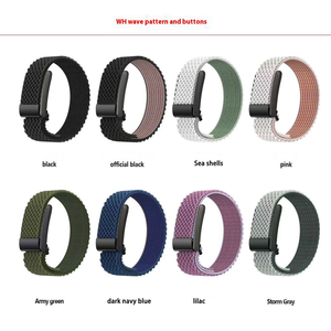 Vòng đeo tay thể thao Whoop4.0/5.0 với họa tiết sóng nhịp tim thoáng khí, dây đeo dệt nylon cao cấp 22mm dành cho người đam mê thể thao - Product Image 2