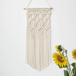 Juego de 3 Tapices de Macramé Bohemios Hechos a Mano, Decoración de Pared Estilo Art <span class=keywords><strong>Deco</strong></span> para Dormitorio o Sala de Estar - Product Image 3