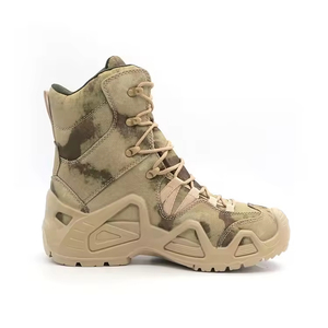 Botas de Montañismo para Hombre para Todo Clima, Parte Superior de Cuero Transpirable, Puntera Anticolisión, Calzado de Senderismo Antideslizante para Exteriores - Product Image 4