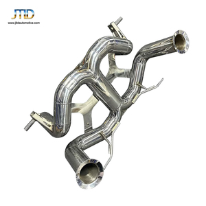 Système d'échappement droit à haut débit en <span class=keywords><strong>acier</strong></span> inoxydable d'épaisseur standard, vente directe d'usine JTLD, pour Lamborghini SVJ - Product Image 3