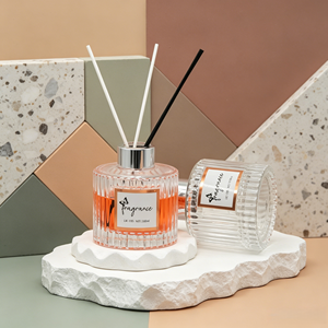100ml 200ml Glass <strong>Diffuser</strong> Bottle with Natural <strong>Reed</strong> for Home Scent Glass <strong>Reed</strong> <strong>Diffuser</strong> Bottle for Living Room &amp; Office - Product Image 1