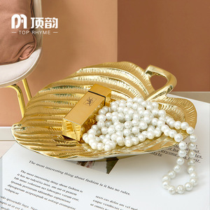 Top Rhyme <b>Ceramic</b> <b>Vase</b> With Gold Leaf Design Modern Tabletop Flower Pot For Living Room Decoration - Product Image 3