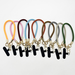 231 colores moda 8mm multicolor poliéster trenza corto Universal antipérdida muñeca teléfono cordón <span class=keywords><strong>Correa</strong></span> con anillo de Metal - Product Image 2