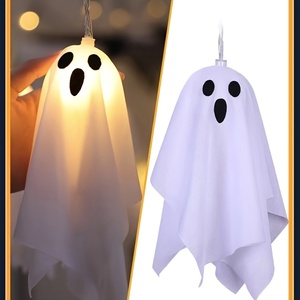 Luces LED de Cadena con Forma de Fantasma para Halloween, Blanco Cálido, 230 cm de Longitud, DC 6V, para Jardines, Cercas, Fiestas y Decoraciones de Casas Encantadas - Product Image 6