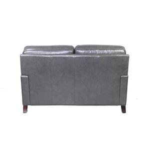 Shayne Global Export Expertise-asiento para sala de estar de estilo americano ODM, acero de revelación gris, cuero genuino personalizado - Product Image 4
