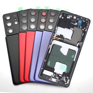 Reemplazo de pieza original Ranura SIM <span class=keywords><strong>S</strong></span> <span class=keywords><strong>Pen</strong></span> Batería Cubierta trasera de vidrio Lente Carcasa frontal Marco medio Conjunto de carcasa de teléfono móvil - Product Image 1