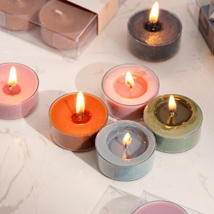 Luxury <b>Tea</b> <b>Light</b> Aromatic Candles Custom Soy Wax Smokeless Candle Gift Box Set Home Wedding Decor Food Coffee Scented Candles - Product Image 2