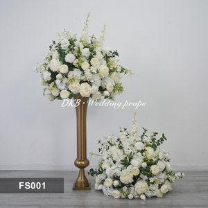 Nuovi Vasi Alti in Metallo Dorato 2027, Supporti per Fiori Artificiali, <span class=keywords><strong>Centrotavola</strong></span> in Metallo per Matrimoni e Feste - Product Image 4