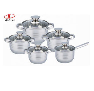 Thép Không Gỉ Ẩm Thực Nấu Ăn Kitchenwares Nấu Ăn Nồi <span class=keywords><strong>Set</strong></span> - Product Image 2