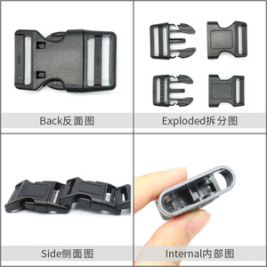 Pet Adjustable Buckle Plastic <b>Clip</b> Snap Fastener For Dog Harness Vest Lock A213 Waterproof Feature - Product Image 1