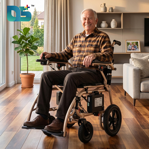 Silla <span class=keywords><strong>de</strong></span> <span class=keywords><strong>Ruedas</strong></span> Eléctrica Plegable al por Mayor, Andador Eléctrico Ligero y Plegable - Product Image 5