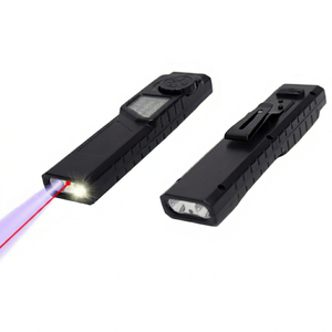2 Pack Rechargeable EDC Flashlight Portable Aluminum <b>Work</b> <b>Light</b> Magnetic Clip Strobe Mode for Emergency Camping - Product Image 1