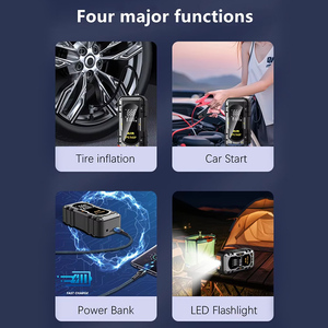 Portable Multi Function Car Jump Starter with Air Pump 12V Rechargeable Car Battery Booster Power Bank with LED Ltght for Car - Product Image 6