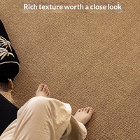 Ananas-Ring Sisal Wohnzimmerteppich Vollflächige Abdeckung für Gästehaus Schlafzimmer Bettvorleger mit Geometrischem Muster