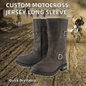 เสื้อแข่งมอเตอร์ครอสแบบกำหนดเอง NEW Jersey สำหรับขี่จักรยานวิบาก ออฟโรด ดートไบค์ ATV MTB DH แห้งเร็ว ผลิตจากหนัง แขนยาว ยี่ห้อ WILDMX - Product Image 2