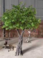 Árbol de Pino Artificial de Plástico, Planta Verde de Simulación de Arce, Nueva Decoración Interior China, Embellecimiento de Patio, Personalizable para Fotografía