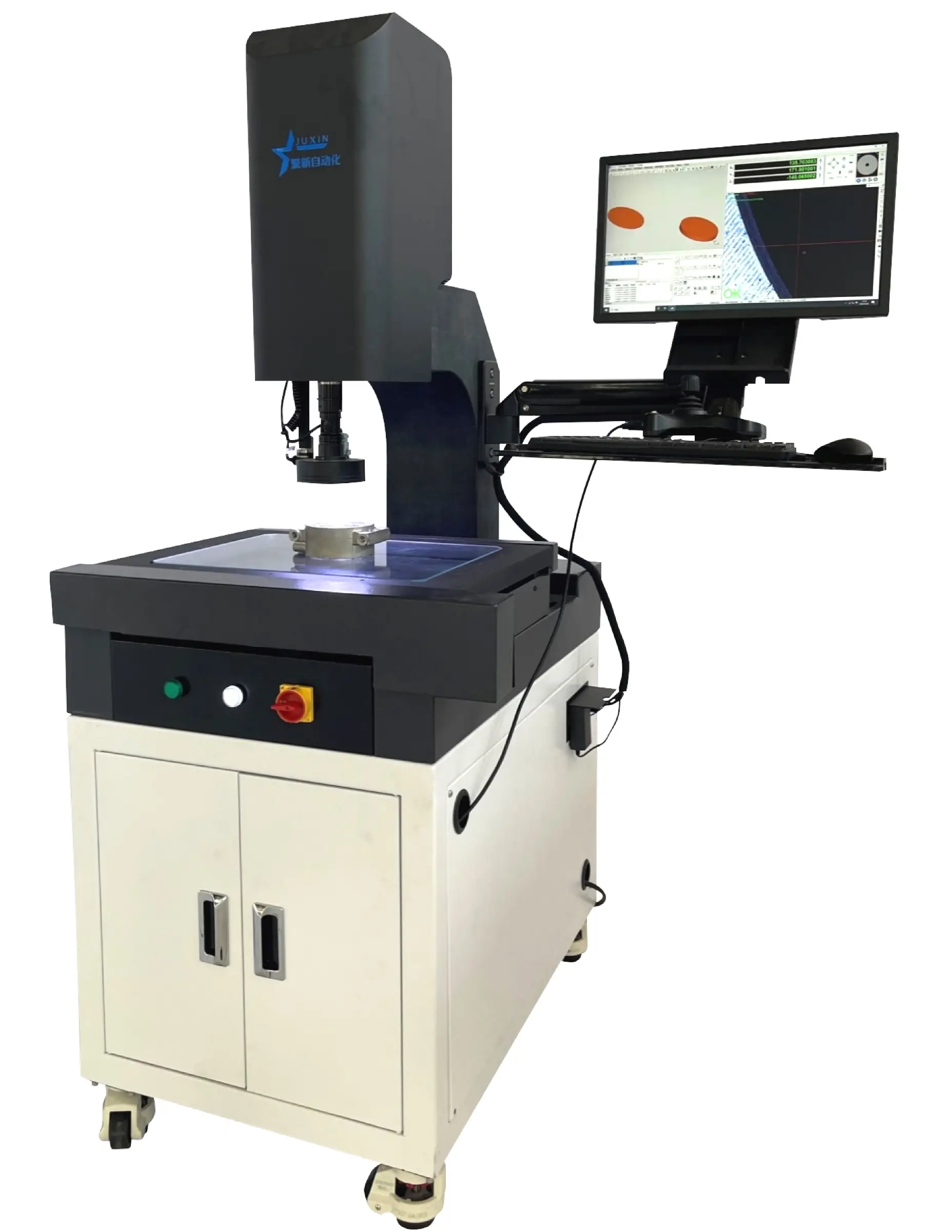 ライン長検出用の高精度手動3D寸法測定器