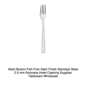 Fourchette à poisson Abert Boston, finition satinée, acier inoxydable 18/10, épaisseur 2,5 mm - Product Image 2