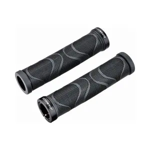 Taiwan Premium ASG-2907 ACOR Black Color Bicycle Grip Rubber Grip 1-Side Locking System With End Plugs