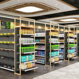 <span class=keywords><strong>OEM</strong></span> 헤비 듀티 금속 슈퍼마켓 양면 곤돌라 선반 진열대 슈퍼마켓 선반 상점 선반 - Product Image 6