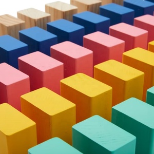 Bloques de Construcción de Madera Gigantes de Primera Calidad al por Mayor, Juego de Torre de Apilamiento de Colores con Bolsa de Transporte - Product Image 5