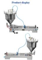 Remplisseuse automatique pneumatique à pression pour crème épaisse, beurre, dentifrice, avec options de chauffage et haute précision pour sachets d'eau pure et d'huile