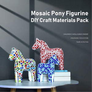 فسيفساء الزجاج ديي الأطفال حزمة مواد يدوية الصنع الإبداعية الوالدين والطفل دالا مجموعات الوالدين والطفل هدية الطالب العام الجديد - Product Image 2