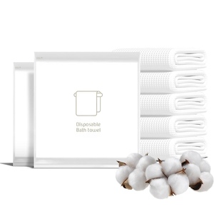 <span class=keywords><strong>Serviette</strong></span> sèche épaissie jetable de vente chaude <span class=keywords><strong>couleur</strong></span> blanche pour le nettoyage de la salle de bain pour la randonnée de camping corporel - Product Image 1