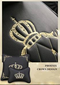 Fundas de asiento de coche personalizadas de cuero Pu Pvc impermeables de fábrica, juego completo de cojines de asiento de coche de lujo universales para 4 estaciones - Product Image 5