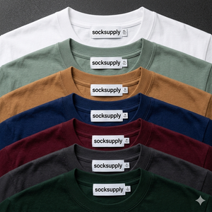 Camiseta Unisex de Alta Calidad 100% Algodón, Camiseta Lisa con Cuello Redondo para Hombre, Camisetas Personalizadas con Estampado 3D - Product Image 3