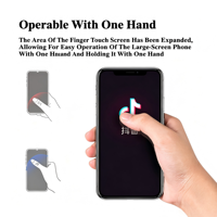 Support de téléphone portable 2-en-1 personnalisé en cuir PU avec adhésif nano puissant et sangle de poignet élastique en caoutchouc, support flexible avec anneau de maintien pour les doigts