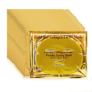 自有品牌 OEM 24 24k 黄金美白抗皱胶原蛋白黄金面膜片