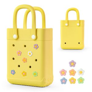 Mini sac fourre-tout en caoutchouc X-Small sac de plage en caoutchouc pour petites filles et <span class=keywords><strong>femme</strong></span> pour la plage <span class=keywords><strong>bateau</strong></span> piscine sport voyage sac à main - Product Image 2