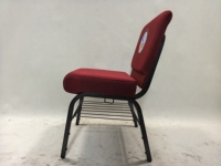 Chaises de théâtre empilables en tissu confortable et durable, pieds en acier, design moderne pour hôtel, église, auditorium, usage commercial