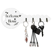 Nouvel Arrivage Porte-clés Amovible Rétro, Style Rustique Bohème Minimaliste Moderne, Porte-clés Multifonctionnel en Bois de Buis 12x29.5cm pour