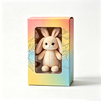 Boîte d'emballage pour jouets avec fenêtre transparente personnalisée OEM ODM, boîte en papier kraft recyclable pour figurines de collection et animaux en peluche