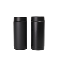 Glacière isotherme écologique en acier inoxydable et verre de 12 oz avec couvercle pour cola, bière et boissons mixtes, sublimation personnalisée
