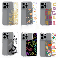 Coque de téléphone transparente détachable 2-en-1 pour PC, design imprimable, compatible avec iPhone 17/16/15/14/13/Samsung S25/24